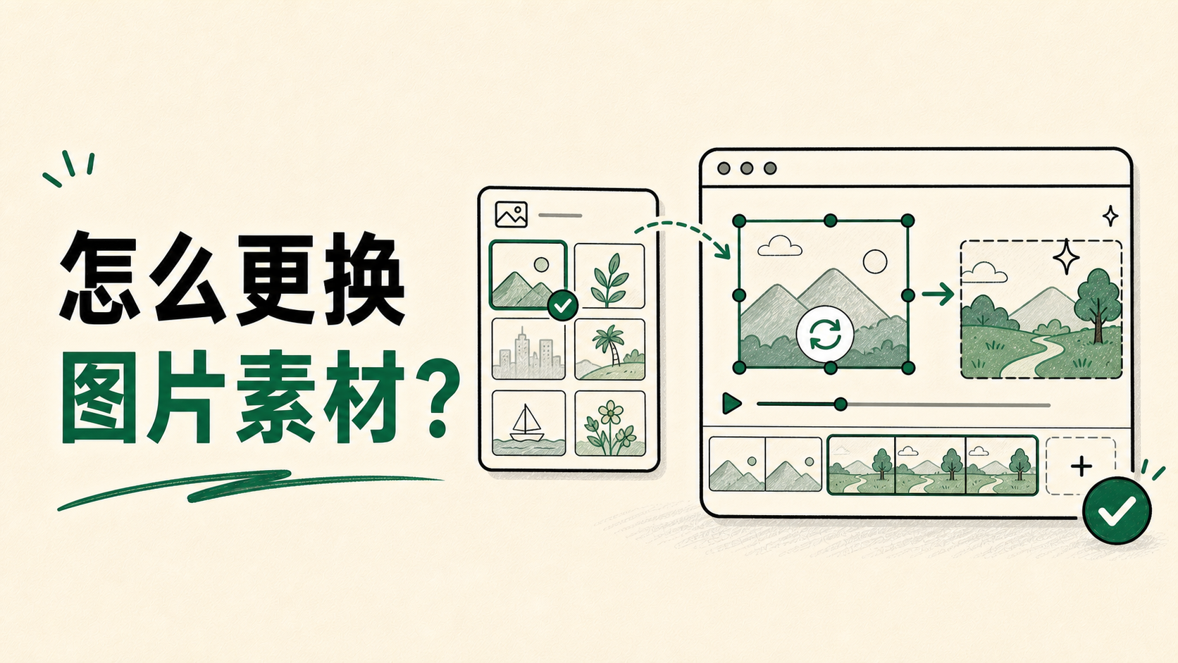 怎么更换图片素材?